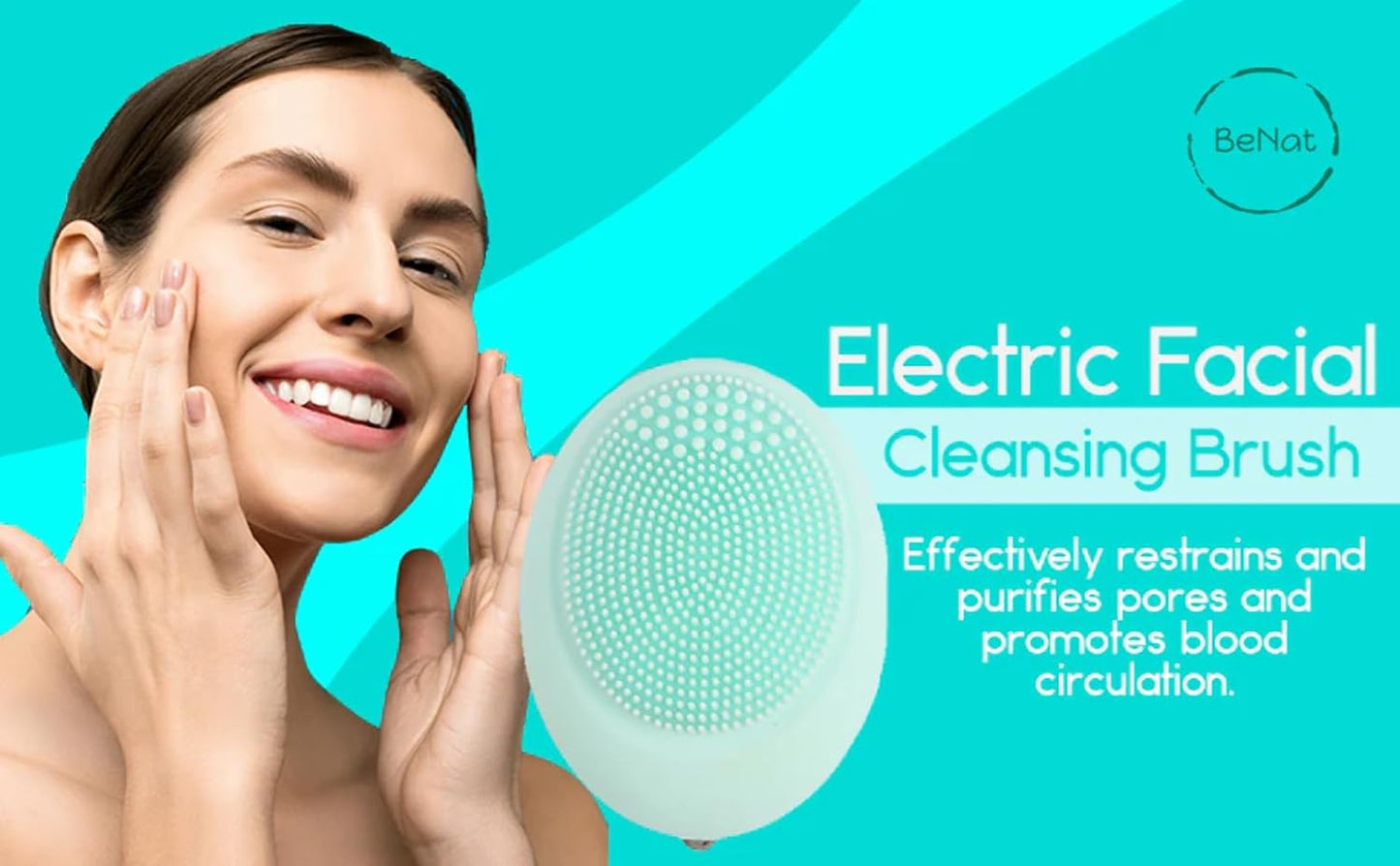 Electric Facial Brush. Special for Sensitive Skin. Deep and Soft Cleansing. Waterproof and Portable.