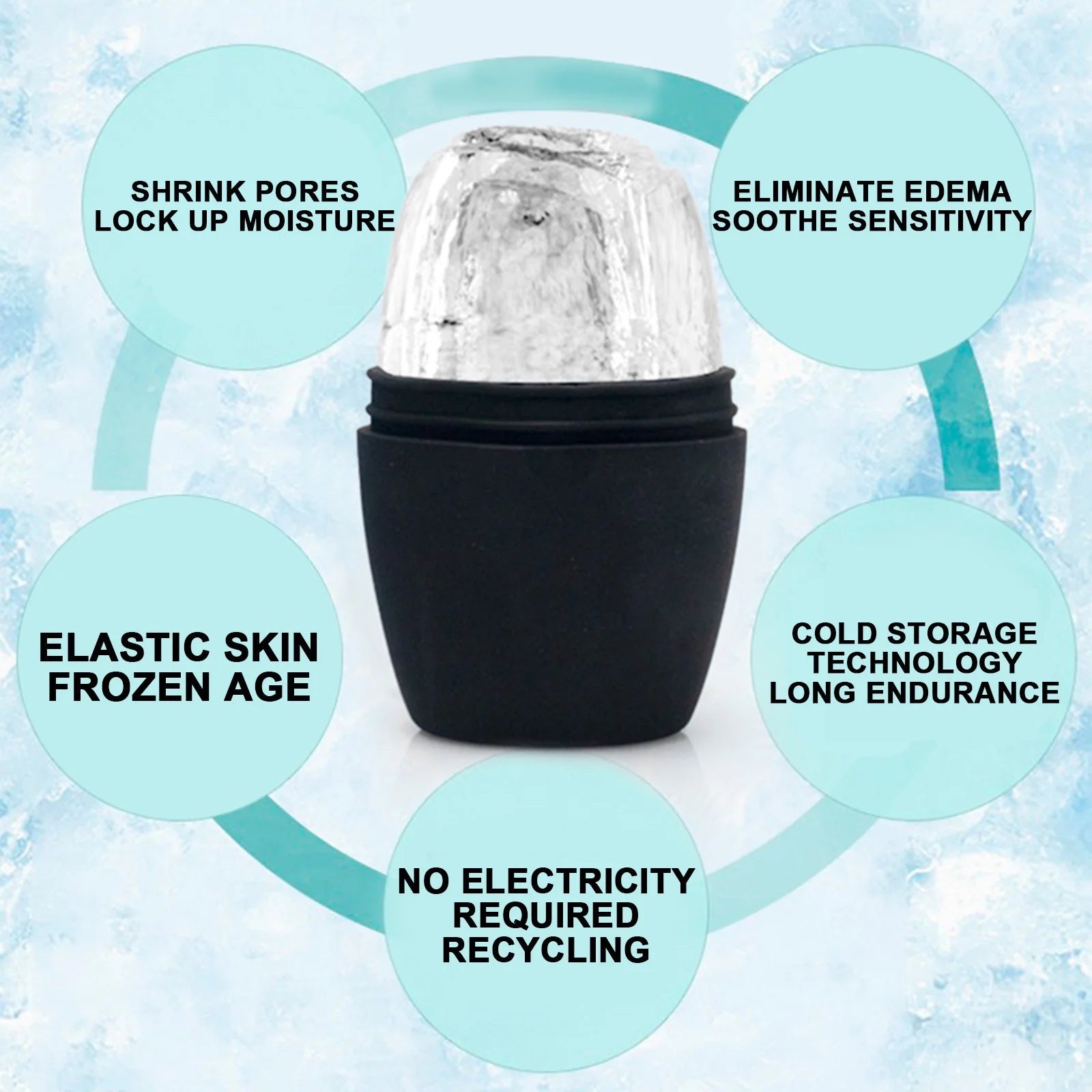 Clearance Beauty under $5 Ice Roller for Face and Eye Facial Ice Roller for Skin Care Silicone Facial Ice to Fine Lines Bright Skin Enhance Natural Glow
